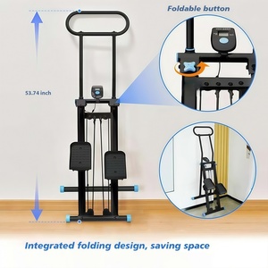 Máquina de Ejercicio Cardiovascular Plegable con Resistencia Vertical Ajustable, Escaladora para Entrenamiento de Cuerpo Completo con Manillar - Product Image 5