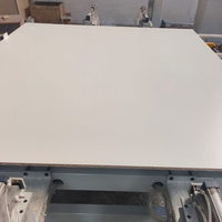 Panneau MDF en paille de riz plaqué mélamine blanc brillant de 18 mm et 16 mm, découpé sur mesure, écologique