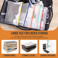 Bolsa de malla con cremallera A3/A4/A5/A6, bolsa para documentos, carpetas impermeables con cremallera, material escolar y de oficina, estuche para lápices, bolsas de almacenamiento con logotipo