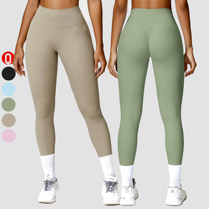 Transpirable suave cintura alta deporte Yoga pantalón entrenamiento Push up Scrunch Butt Gym Fitness Leggings para mujeres - Product Image 1
