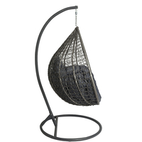 Mobilier d'extérieur moderne et durable pour la maison, hamac en osier pour balcon, jardin, parc, rotin, suspension, oeuf, chaise avec support