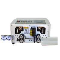 Máquina Peladora y Cortadora de Cables USB de Alambre Trenzado Totalmente Automática Sinrad SR-320, Herramientas de Corte Rápido de Acero, Pantalla LCD, AC220V