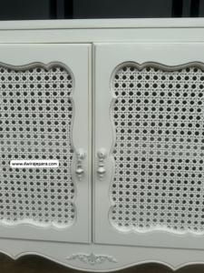 Mueble francés superventas, mueble de buffet de 2 puertas con guarnición de mimbre, hecho en Indonesia, cantidad al por mayor - Product Image 4