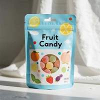 Sachet Doypack Personnalisé Imprimé de Qualité Alimentaire avec Fenêtre et Fermeture Éclair, Emballage Refermable pour Bonbons, Snacks, Biscuits et Aliments Secs