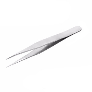 Stainless Steel Tweezers Straight And Curved Tip TS 10 Precision For Mobile Repair Diy <b>Craft</b> Supplies - Product Image 3