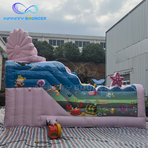 Set de Juegos Inflable con Tobogán y Decoración de Concha Marina, Casa de Brinco para Niños, Equipo de Juego - Product Image 2