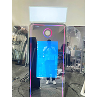 Photomaton avec miroir Accessoires gratuits pour impression de selfie vidéo Photomaton avec miroir avec machine à cartes