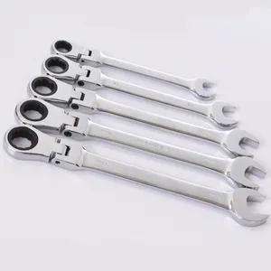 Key Ratchet Spanner 6-19mm Key Ratchet Set For Car Repair Tools Multifunction Wrench Adjustable Spanner