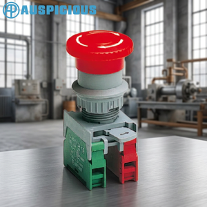 Micro IP65 <b>Waterproof</b> 6A Plastic Start Stop Push Button <b>Switch</b> 2NO Push Pull Emergency Stop Button Industrial Control for Export - Product Image 2