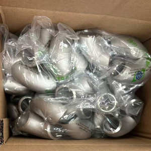 ข้อต่อท่อเหล็กสแตนเลส ASME B169 ASA403 ข้อศอก 90 องศา แบบรัศมีสั้น หัวกลมมาตรฐาน รูปทรงโค้งเชื่อมแบบไร้รอยต่อ - Product Image 3