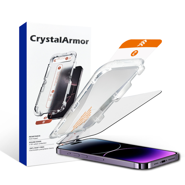 For iPhone 18/17/16ProMax/15/14/13/12 9H 2.5D HD Tempered Glass Screen Protector, Anti-Fingerprint & Anti-Fall, Dust-Proof Cabin