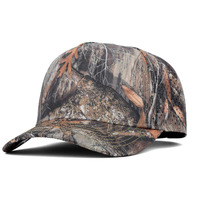 Casquettes de golf imperméables en PVC avec logo personnalisé découpé au laser, perforées, 5 panneaux, camouflage de chasse en forêt, résistantes à l'eau
