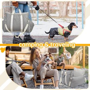 Pet Carriers Travel Bag Small <b>Dog</b> <b>Car</b> <b>Seat</b> Waterproof <b>Dog</b> Booster <b>Seat</b> Pet Travel Carrier Bed with Storage Pockets - Product Image 6