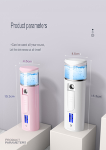 Spruzzatore Nano Viso Portatile Ricaricabile da 30ml con Nebulizzazione Continua e Filtro a Ioni Negativi per Bellezza e Cura Personale - Product Image 4