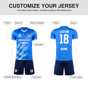 Equipaciones de Fútbol de Alta Calidad, Conjunto Completo, Uniforme Juvenil Personalizado <span class=keywords><strong>2022</strong></span> 2023, Camiseta de Fútbol de Poliéster Reciclado de Secado Rápido - Product Image 2