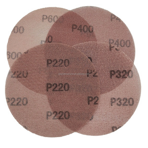 50pcs 5 Inch Aluminum Oxide Sanding Discs Assorted Grit Meshes 80 for Wood Furniture Floor Sanding <strong>Hook</strong> <strong>Loop</strong> Mesh Sandpaper - Product Image 1