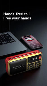 <span class=keywords><strong>Radio</strong></span> Portátil YCCOSU T-128 con Tres Baterías, Reproducción Ultra Larga, Reproducción por Tarjeta TF y USB, Función de Alimentación Móvil, Altavoz Bluetooth - Product Image 5