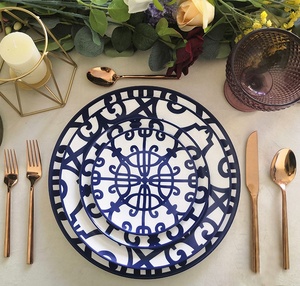 Western Style Dinner Plates <b>Set</b> Bone China <b>Dinnerware</b> <b>Sets</b> Colorful Tableware Ceramic Charger Dinner Plate Dishes <b>Set</b> - Product Image 6
