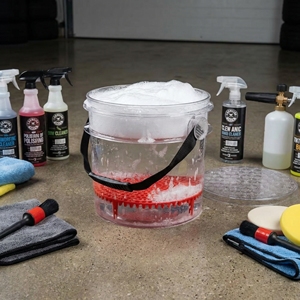 Seau de lavage de voiture transparent de 15 L avec couvercle <span class=keywords><strong>et</strong></span> poignée pour le detailing automobile - Product Image 2