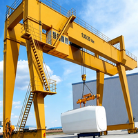 Grue portique industrielle sur pneus de 30 tonnes avec moteur et télécommande sans fil haute performance pour la construction de poutres de pont