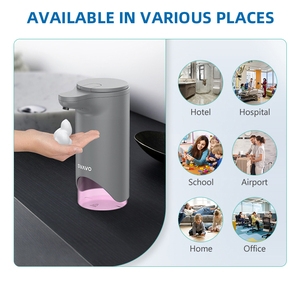 Berührungsloser Sensor-Seifenspender für Küche und Bad, Batteriebetriebener Automatischer Schaum- und Flüssigseifenspender - Product Image 6