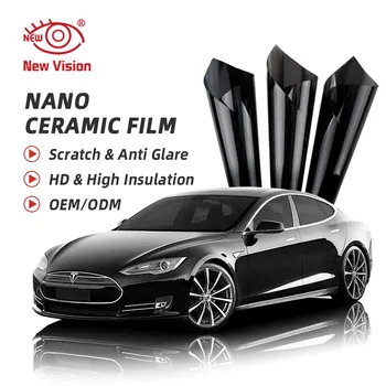 15% VLT 80% IRR 99% UVR solar control tint deyed nano ceramic window film for car IR1580