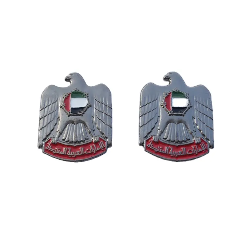 3D UAE Dubai Falcon Magnet Abzeichen Black Metal UAE Handy Aufkleber UAE Brosche Anstecknadel