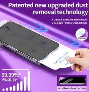 Protector de Pantalla de Vidrio Templado de Cobertura Total, Vidrio de Privacidad Magic Box para iPhone 11 12 13 14 15 16 Pro Max - Product Image 3