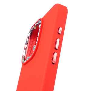 Véritable étui de téléphone portable en Silicone liquide pour iPhone 16 15 14 Pro Max Diamant Décorer Étui en silicone de luxe Funda Silicona - Product Image 5