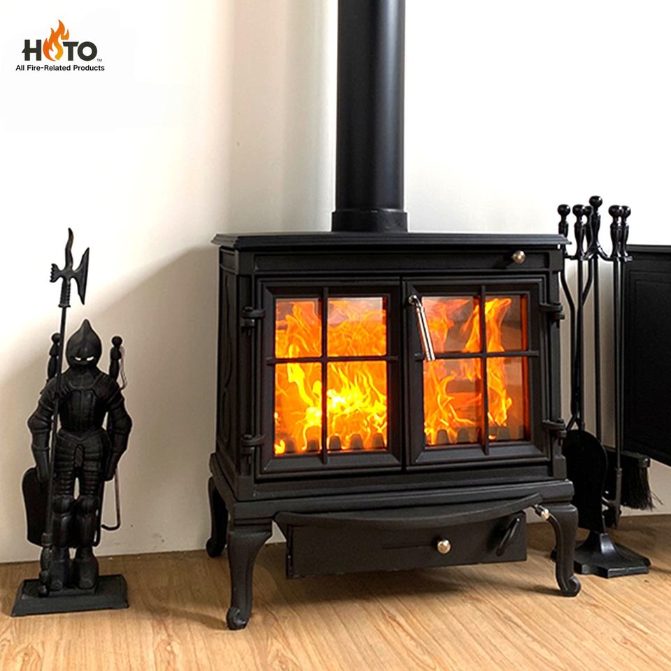 Eco Design Cast Iron Fireplace with Low Emission System Modern Style ...