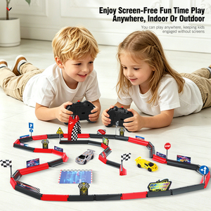 Voiture de course télécommandée sans fil 2,4 GHz haute vitesse à assembler soi-même, jouet véhicule de piste de course, voiture de slot racing haute vitesse - Product Image 4