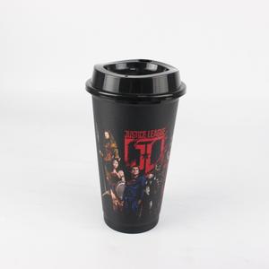 Vaso <span class=keywords><strong>de</strong></span> Café <span class=keywords><strong>de</strong></span> Plástico <span class=keywords><strong>de</strong></span> 425 ml <span class=keywords><strong>de</strong></span> la <span class=keywords><strong>Liga</strong></span> <span class=keywords><strong>de</strong></span> la Justicia con Tapa, Vaso Reutilizable para Oficina y Actividades al Aire Libre - Product Image 3