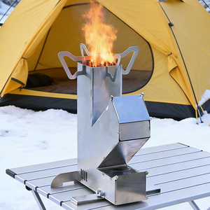 Estufa de gas para senderismo, fabricante mayorista de gasificadores, equipo de supervivencia, estufa cohete Hobo Rocket Stove - Product Image 1