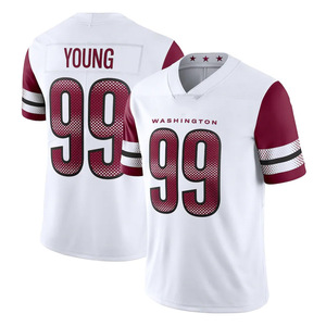 Yüksek kaliteli yaz Unisex kısa futbol forması Jayden Daniels <span class=keywords><strong>Chase</strong></span> genç Terry McLaurin Taylor Heinicke SAMUEL SR artı boyutu 4 - Product Image 4