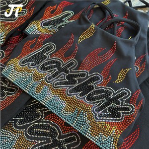 Wholesale Iron-On Rhinestone DTF <strong>Heat</strong> <strong>Transfer</strong> - Philadelphia Eagles Cruise Ship for T-shirts 6 Color Hotfix Automatic Machine - Product Image 2