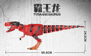 Vente chaude <span class=keywords><strong>Forange</strong></span> FC6201 Grand Tyrannosaurus Dinosaure DIY blocs de construction Shantou jouets pour enfants - Product Image 3