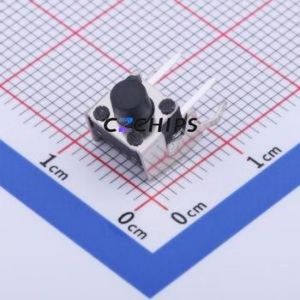 K2-1102AQ-F3SW-01 Tactile Switch Bent Lead Through Hole,6x6mm Switch 1.8N Right Angle Insert 6mm 6mm - Product Image 1