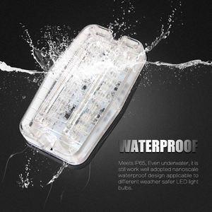 LED- 18L azul Rejilla estroboscópica cubierta Luces Bar Grill Rejilla Montaje en superficie Super brillante Luces de advertencia estroboscópicas impermeables - Product Image 3