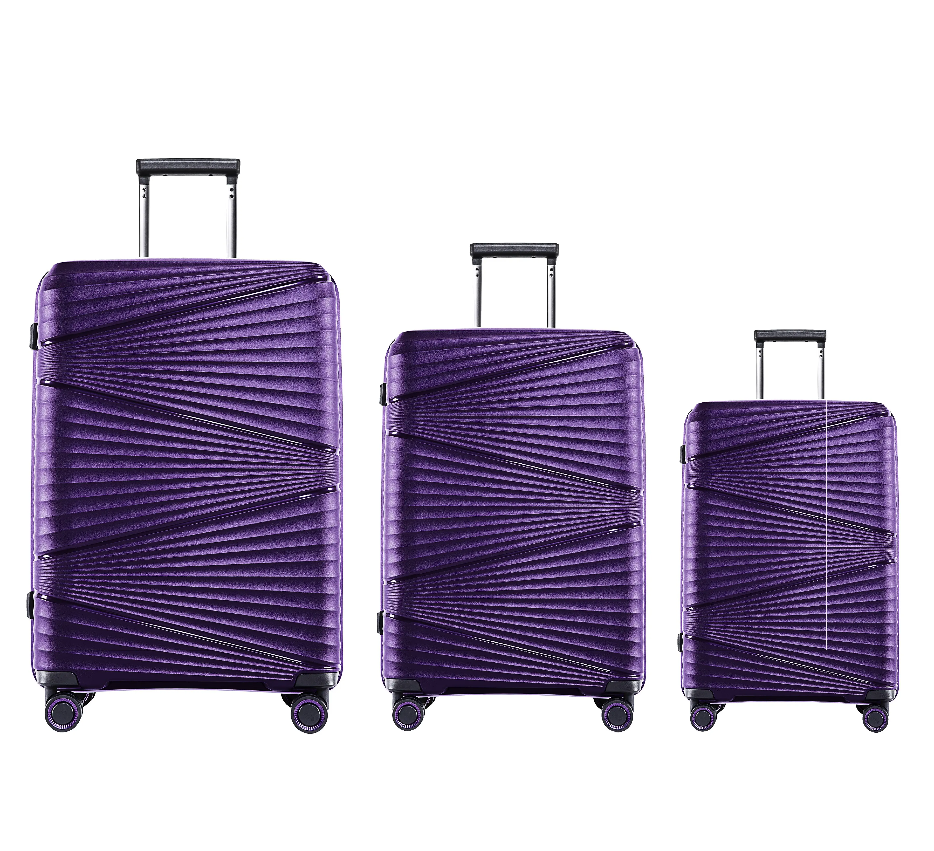 Высококачественные наборы чемоданов из ПП, дорожные сумки, наборы чемоданов на колесиках