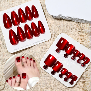 Venta al por Mayor <span class=keywords><strong>de</strong></span> 48 <span class=keywords><strong>Uñas</strong></span> Postizas Color Vino Tinto con Efecto Ojo <span class=keywords><strong>de</strong></span> Gato, <span class=keywords><strong>Uñas</strong></span> Cortas en Forma <span class=keywords><strong>de</strong></span> Almendra, Parches <span class=keywords><strong>de</strong></span> Cobertura Total para <span class=keywords><strong>Manos</strong></span> <span class=keywords><strong>y</strong></span> <span class=keywords><strong>Pies</strong></span> - Product Image 4