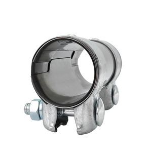 Nouveau menuisier d'adaptateur de Tube à <span class=keywords><strong>Double</strong></span> pince d'identification en acier inoxydable de 1.75 pouces pour <span class=keywords><strong>tuyau</strong></span> d'échappement manchon de longueur de 125mm - Product Image 2