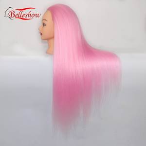 Cabeza de Maniquí de Peluquería para Prácticas, Cabeza de Entrenamiento de Cabello Lacio Yaki, Venta al por Mayor, Barata, con Abrazadera - Product Image 4