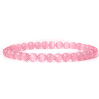 Nouveau modèle de bracelet en perles de pierre naturelle géométriques lisses de 6 mm, unisexe, tendance, minimaliste, charmant, élastique, cadeau disponible