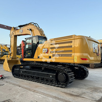 Excavatrice sur chenilles d'occasion CAT 350 pour la construction de fondations, 46 tonnes, CAT349D2L, CAT352, CAT355, équipement de terrassement, exportateur