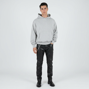 Haute qualité 420g polaire col coupe-vent chaud sweat à capuche sans ficelle pull à capuche hommes personnalisé en vrac sweats à capuche vierges - Product Image 1