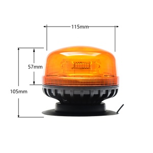 Magnetic Mount Xe Cảnh Báo hổ phách màu xanh đỏ xe cứu thương đèn R65 LED Strobe IP66 khẩn cấp nhấp nháy xoay đèn hiệu - Product Image 2