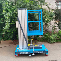 Nouvelle plateforme élévatrice électrique à mât unique certifiée CE, capacité 150 kg, 6 m, pour l'installation de lustres dans les hôtels