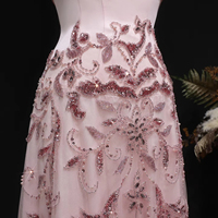 Robe de soirée élégante Lsz529, coupe trapèze, plissée, ornée de paillettes et de perles, pour les fêtes d'anniversaire, les bals de promo, pour femmes, Jancember