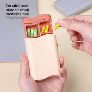 Mini Small Portable <b>Travel</b> Vitamin Box Pill Cases <b>Container</b> Organizer Storage Tablet Grids Medicine Fish Oils - Product Image 5