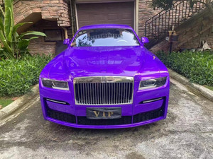 Kit de Carrocería ZNDR para Rolls-Royce Ghost, Modelos Antiguos, Estilo Actualizado, Parachoques Delantero/Trasero, Alerón, Faros Delanteros Autoadhesivos - Product Image 5